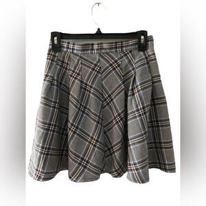 Daisy Street mini pleated plaid skirt in vintage check NWT size small